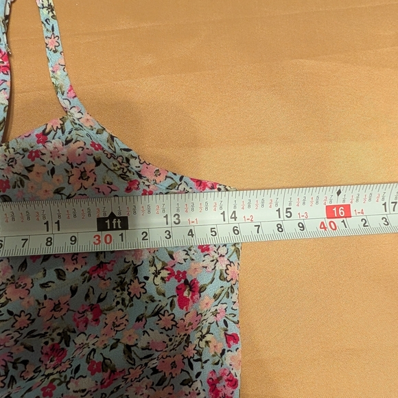 Almost Famous Multicolor Floral Maxi Dress With Spaghetti Straps - Picture 14 of 16